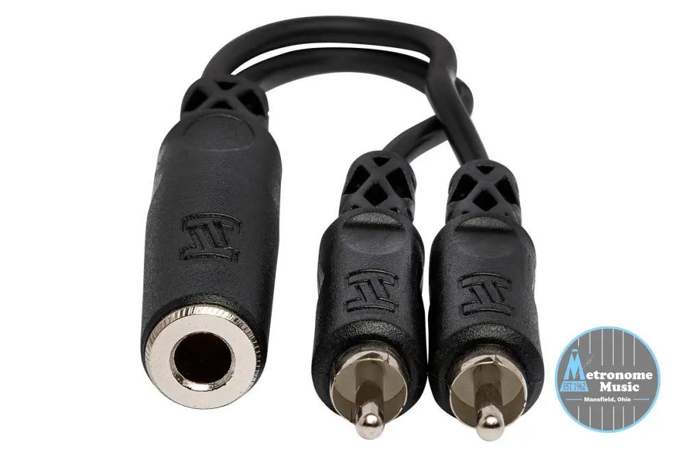 HOSA YPR-131 Y Cable, 1/4 In TSF To Dual RCA - Metronome Music Inc.
