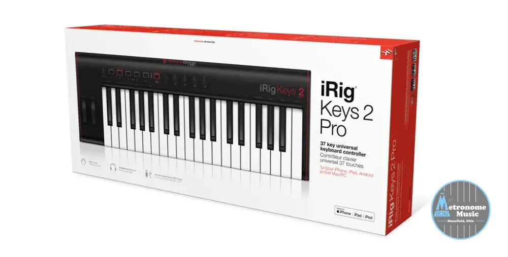 IK Multimedia iRig Keys 2 Pro 37-key Controller for iOS, Android, and Mac/PC - Metronome Music Inc.