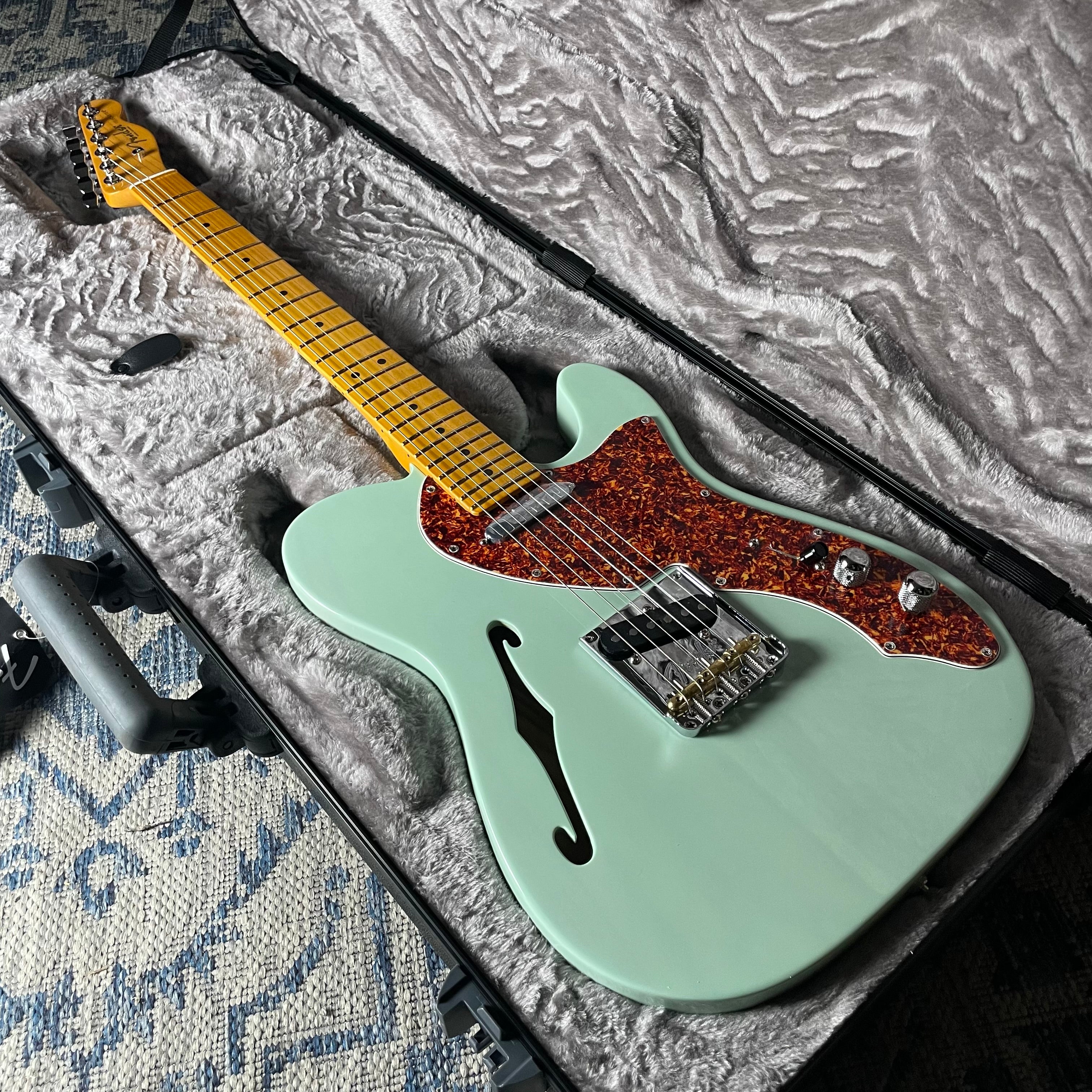 Fender American Professional II Telecaster, Thinline- Transparent Surf Green