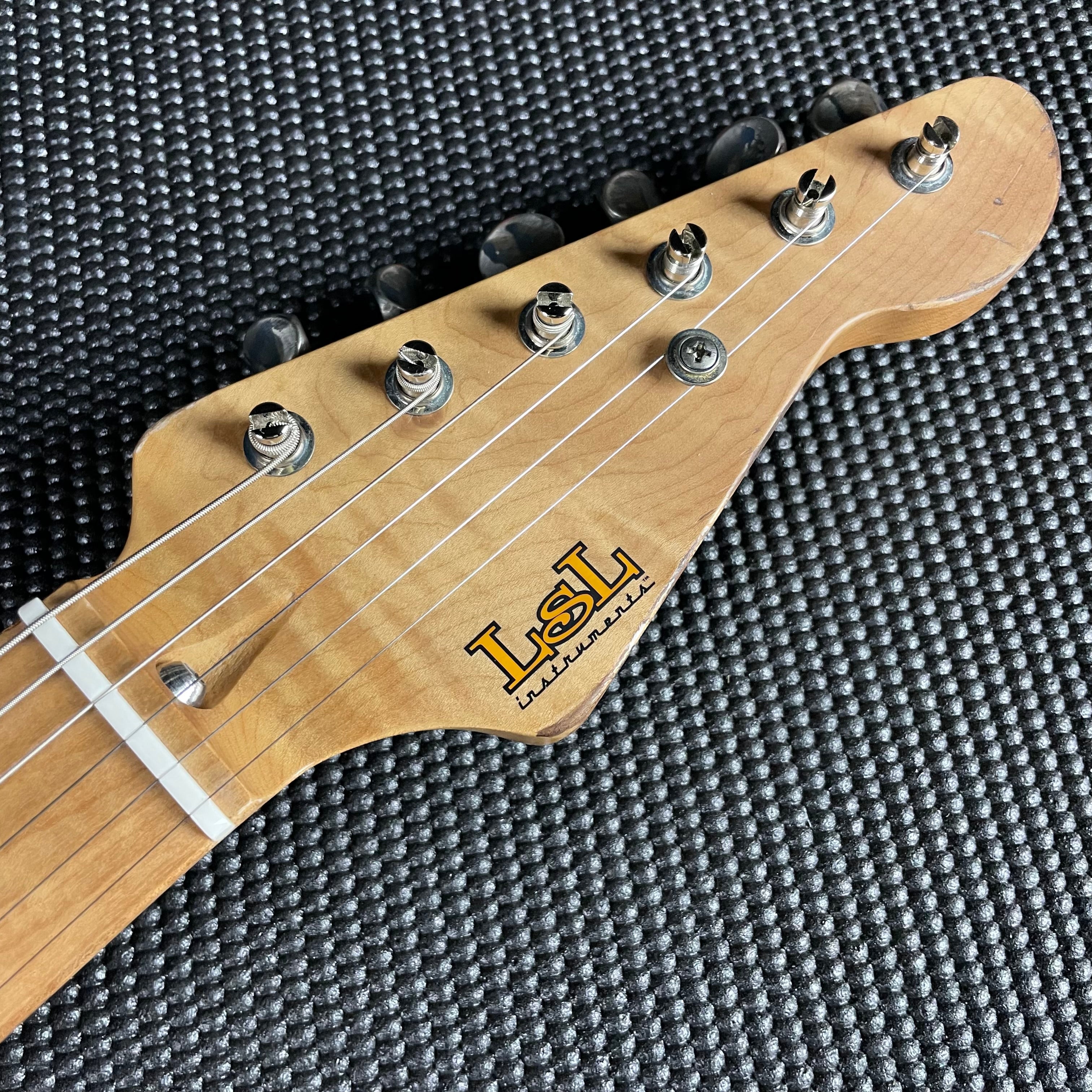 LsL Instruments "Ginelle" Saticoy HSS, Flame Maple, 22-Fret- Blonde (7lbs 11oz) - Metronome Music Inc.