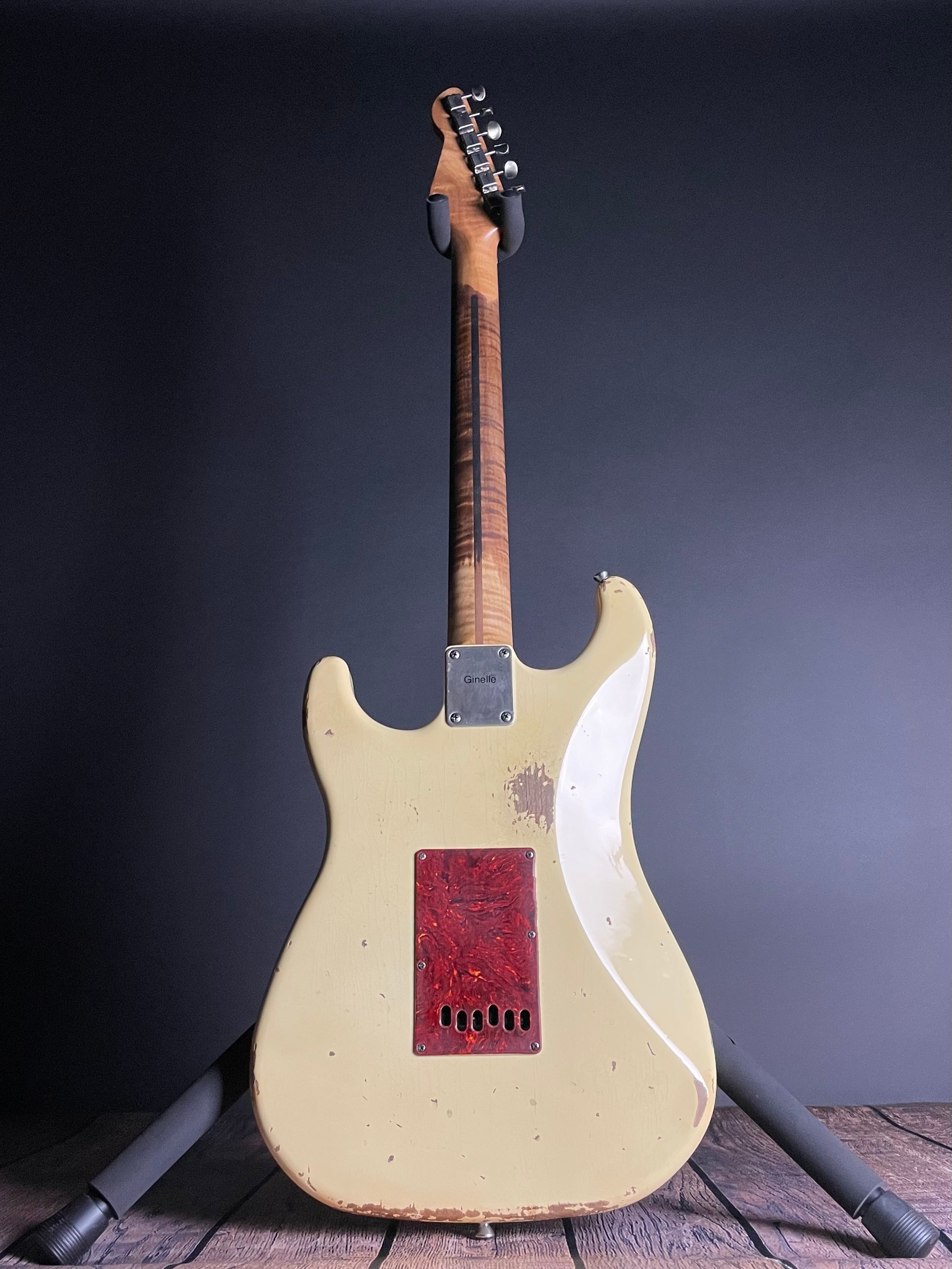 LsL Instruments "Ginelle" Saticoy HSS, Flame Maple, 22-Fret- Blonde (7lbs 11oz) - Metronome Music Inc.