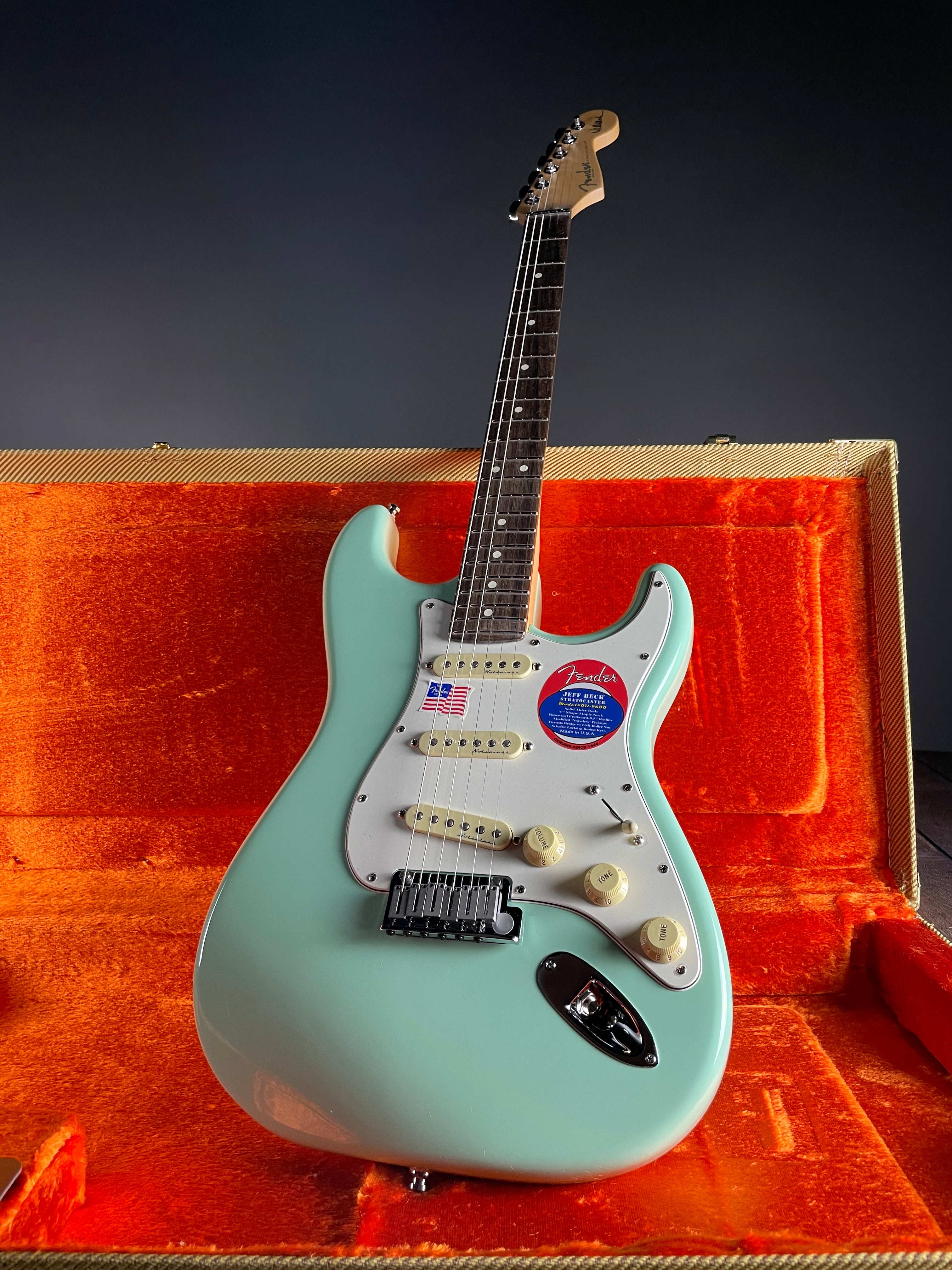 Fender Jeff Beck Stratocaster, Rosewood - Surf Green