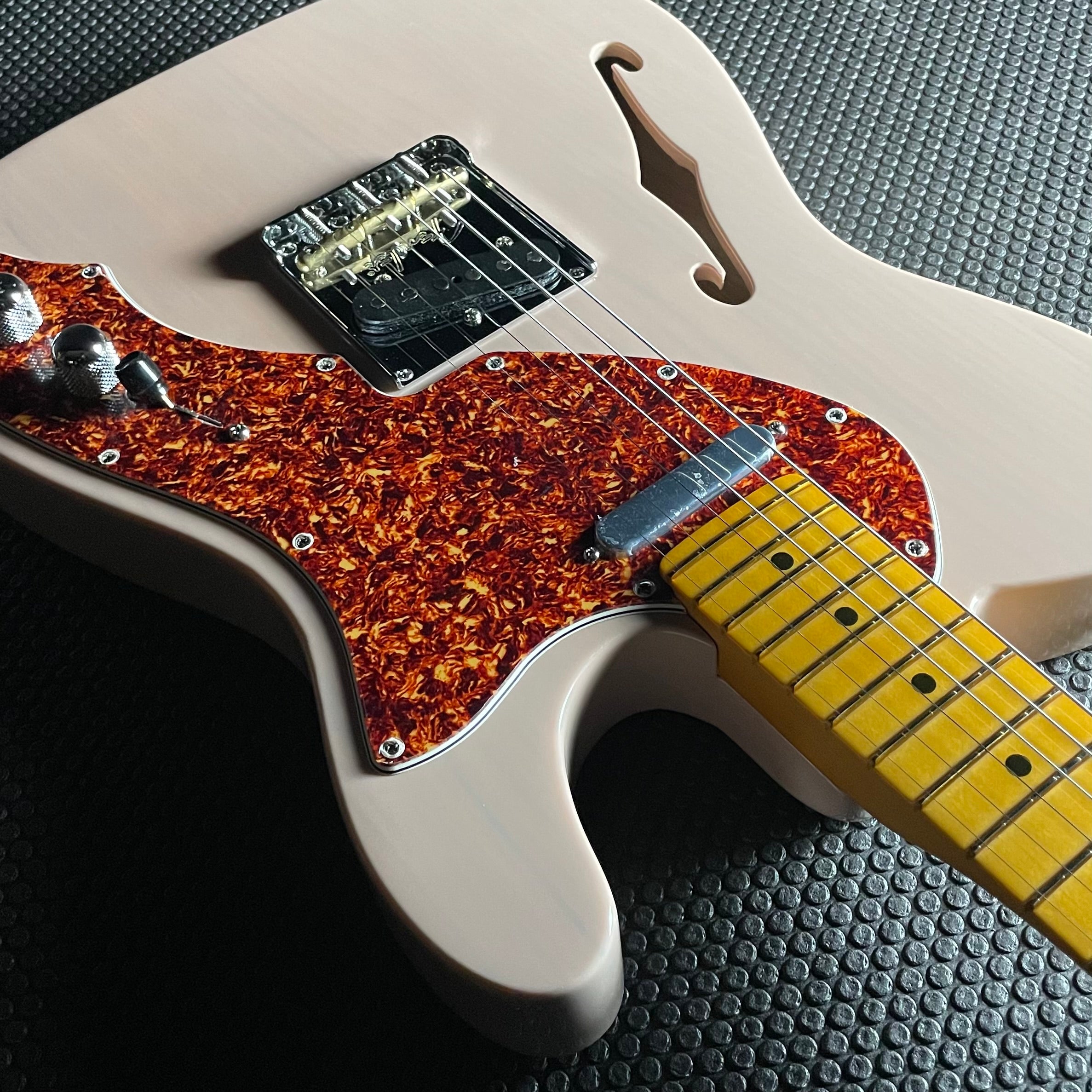Fender American Professional II Telecaster, Thinline- Transparent Shell Pink (MINT)