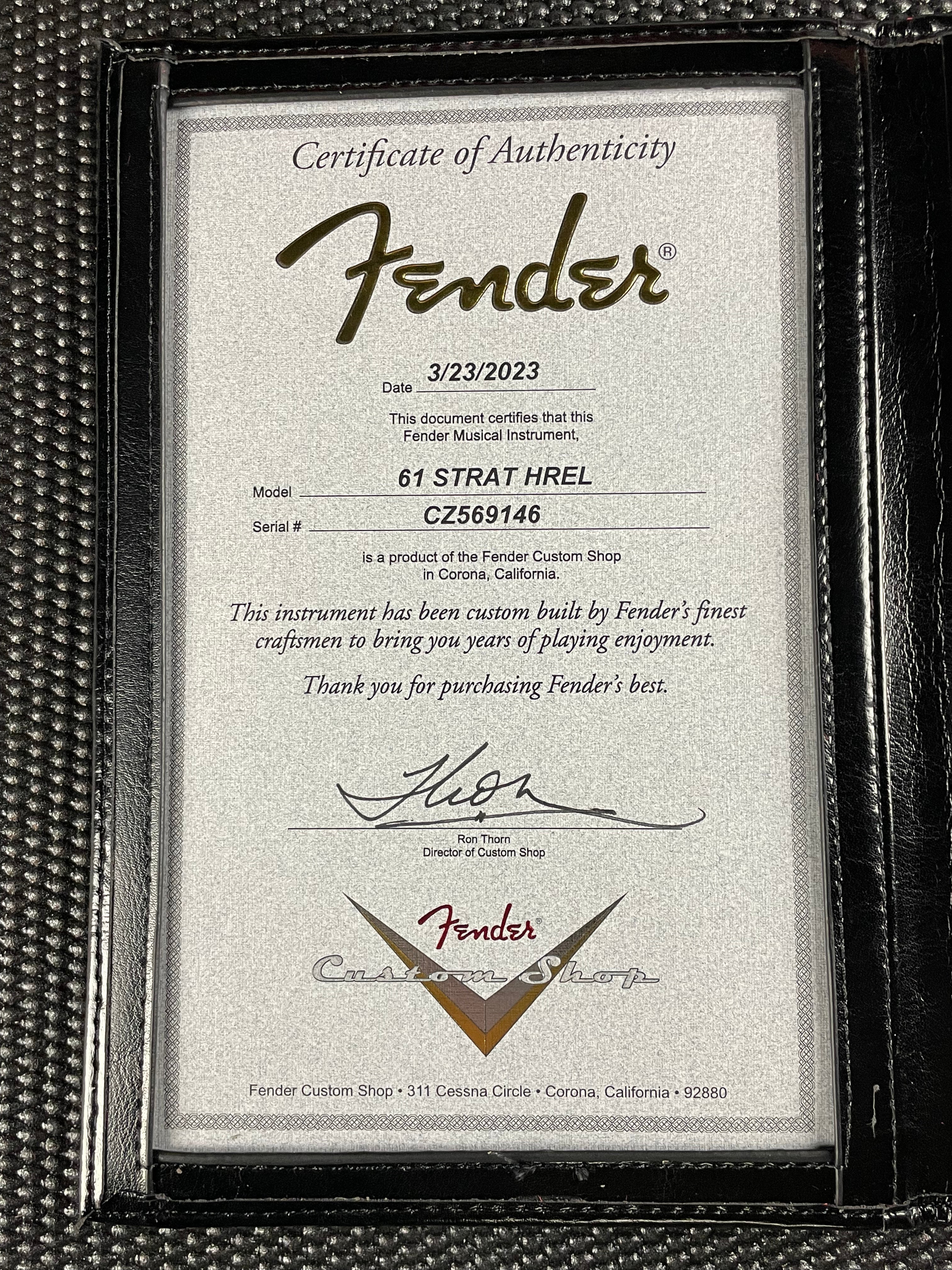 Fender Custom Shop 1961 Stratocaster, Heavy Relic- Aged Ocean Turquoise over 3-Tone Sunburst (7lbs 4oz) - Metronome Music Inc.