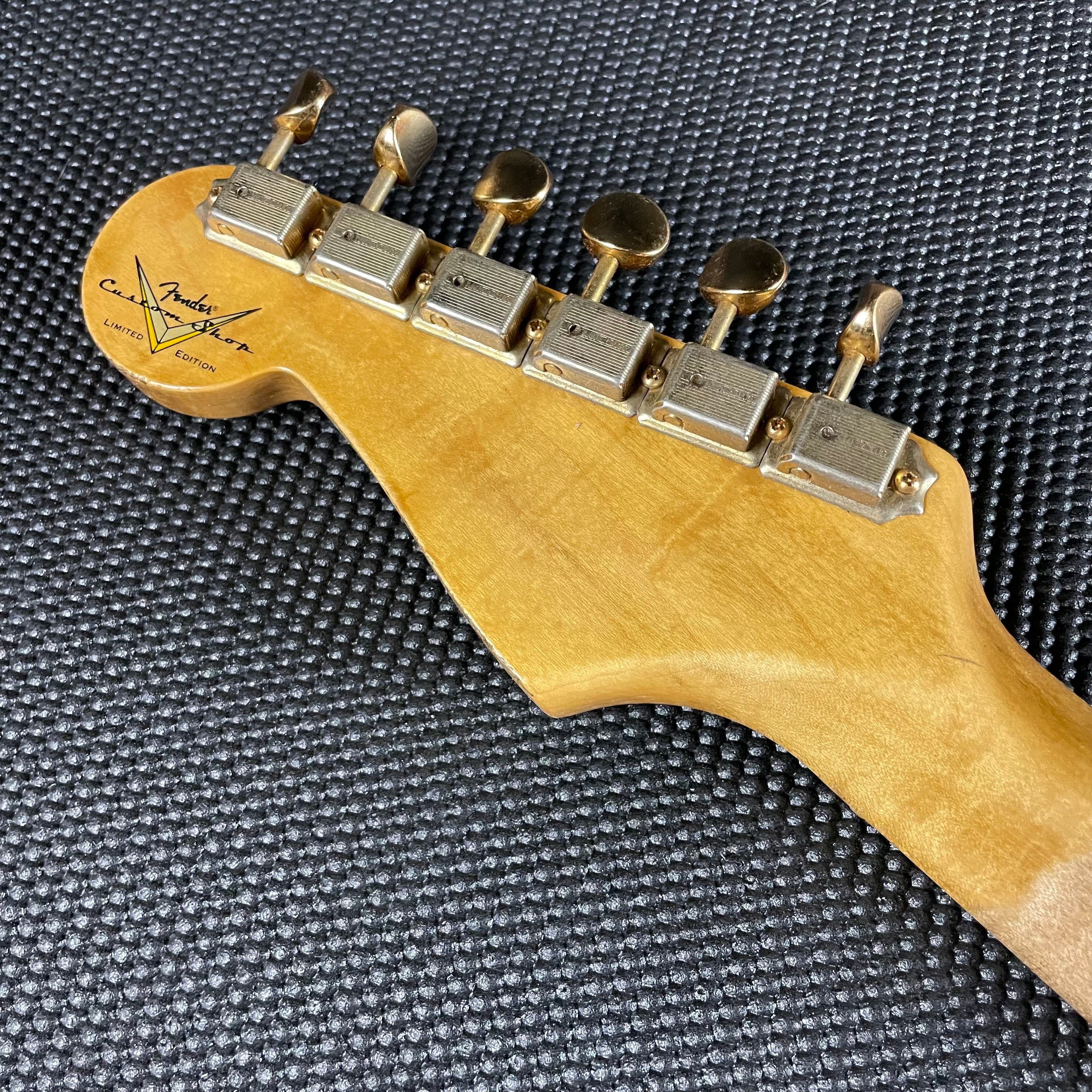 Fender Custom Shop LTD 1955 "Bone Tone" Stratocaster, Relic- 2-Color Sunburst (7lbs 5oz) - Metronome Music Inc.