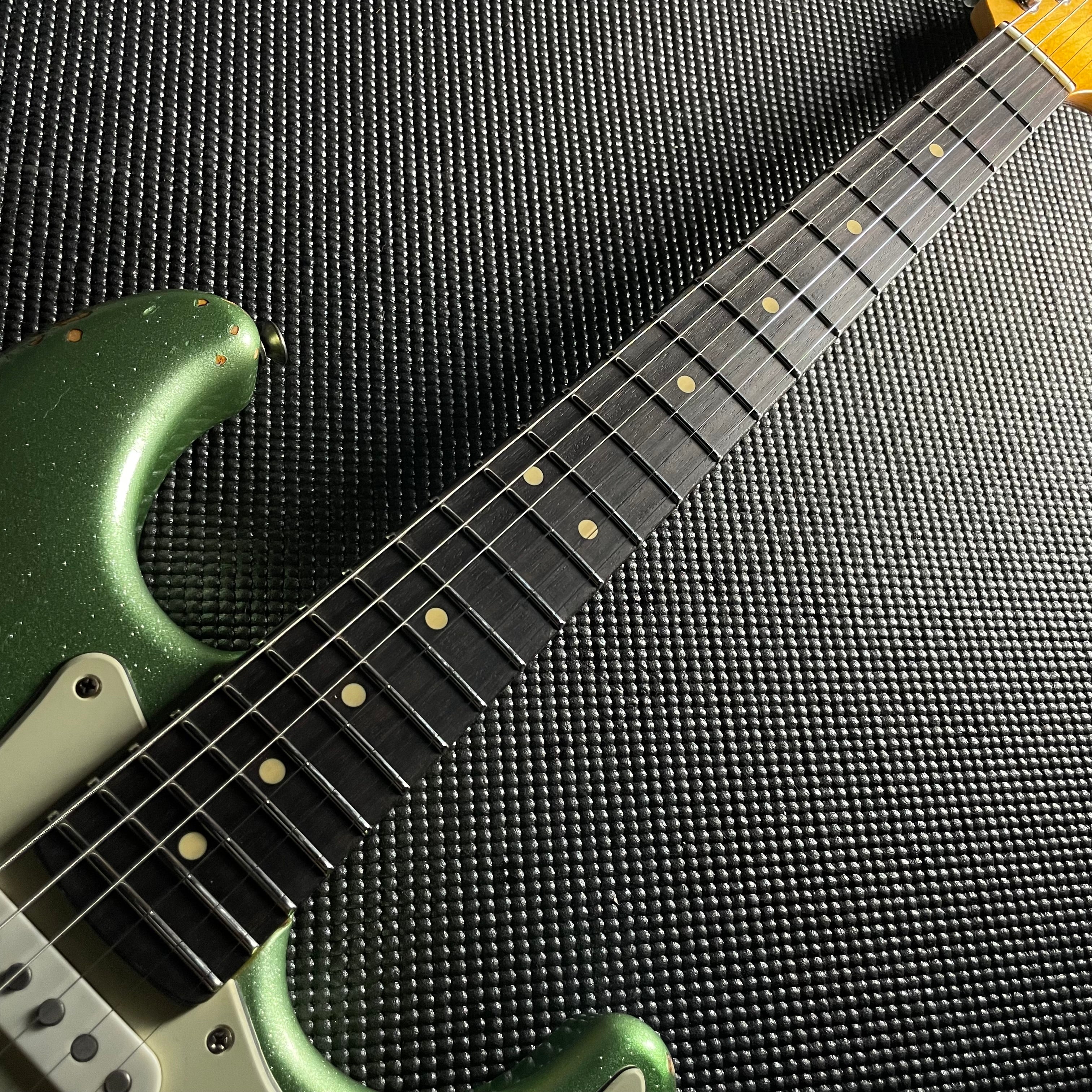 LsL Instruments "Bergamot" Saticoy HSS, Rosewood, 22-Fret- Celery Mist Sparkle over 3TSB (7lbs 13oz) - Metronome Music Inc.