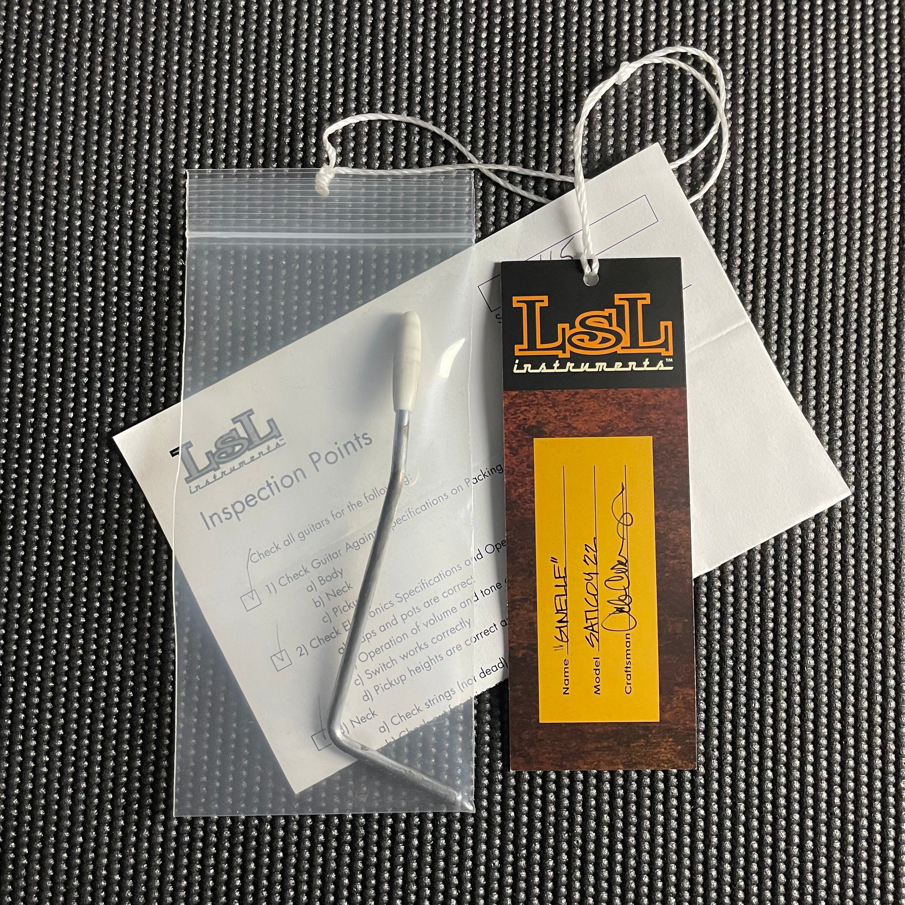 LsL Instruments "Ginelle" Saticoy HSS, Flame Maple, 22-Fret- Blonde (7lbs 11oz) - Metronome Music Inc.
