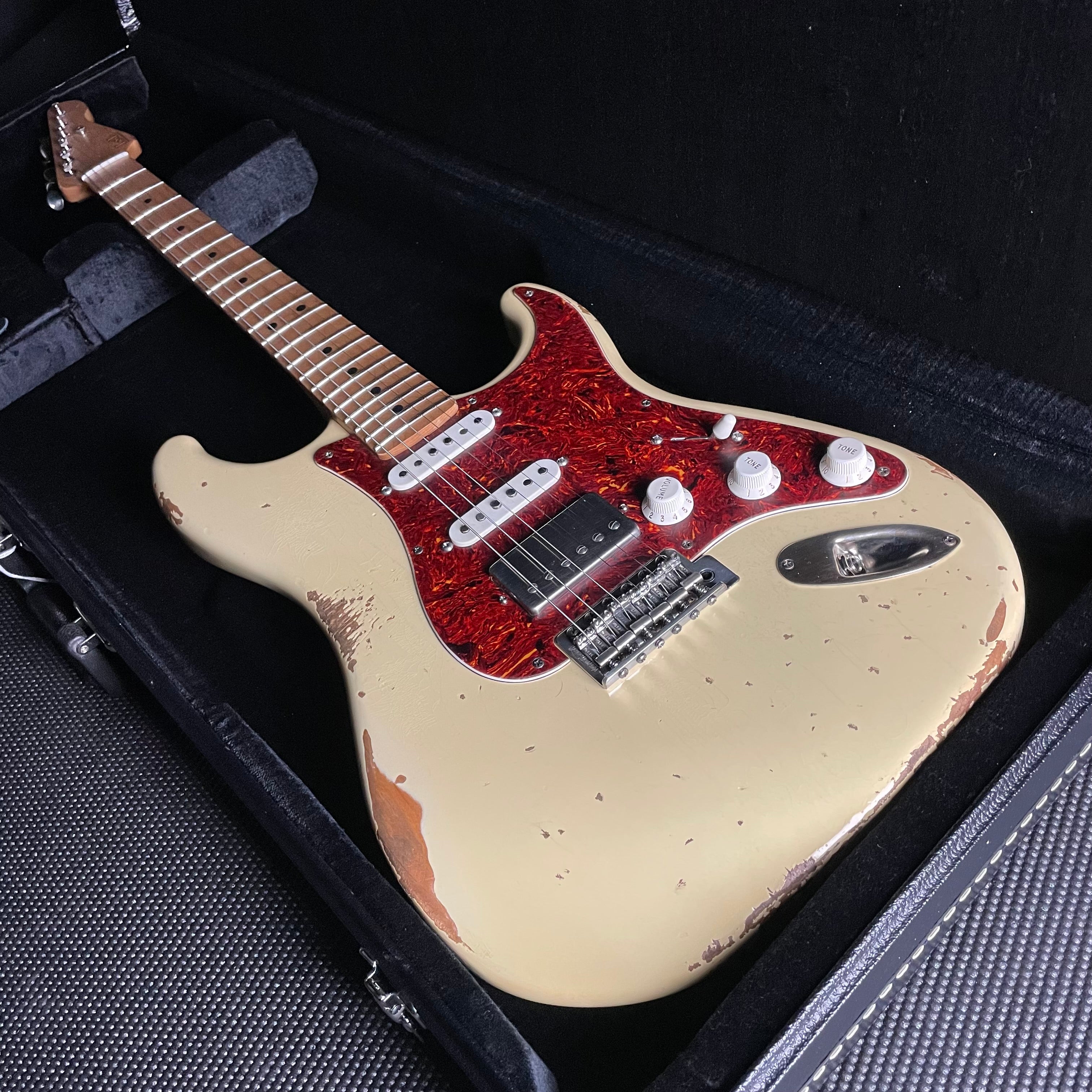 LsL Instruments "Ginelle" Saticoy HSS, Flame Maple, 22-Fret- Blonde (7lbs 11oz) - Metronome Music Inc.