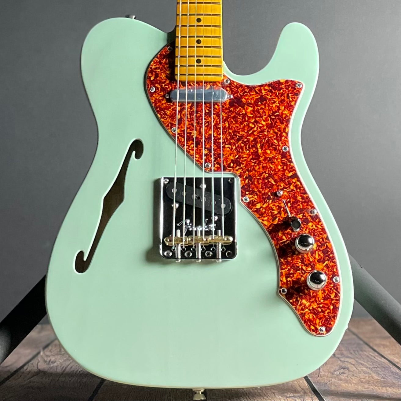 Fender American Professional II Telecaster, Thinline- Transparent Surf Green