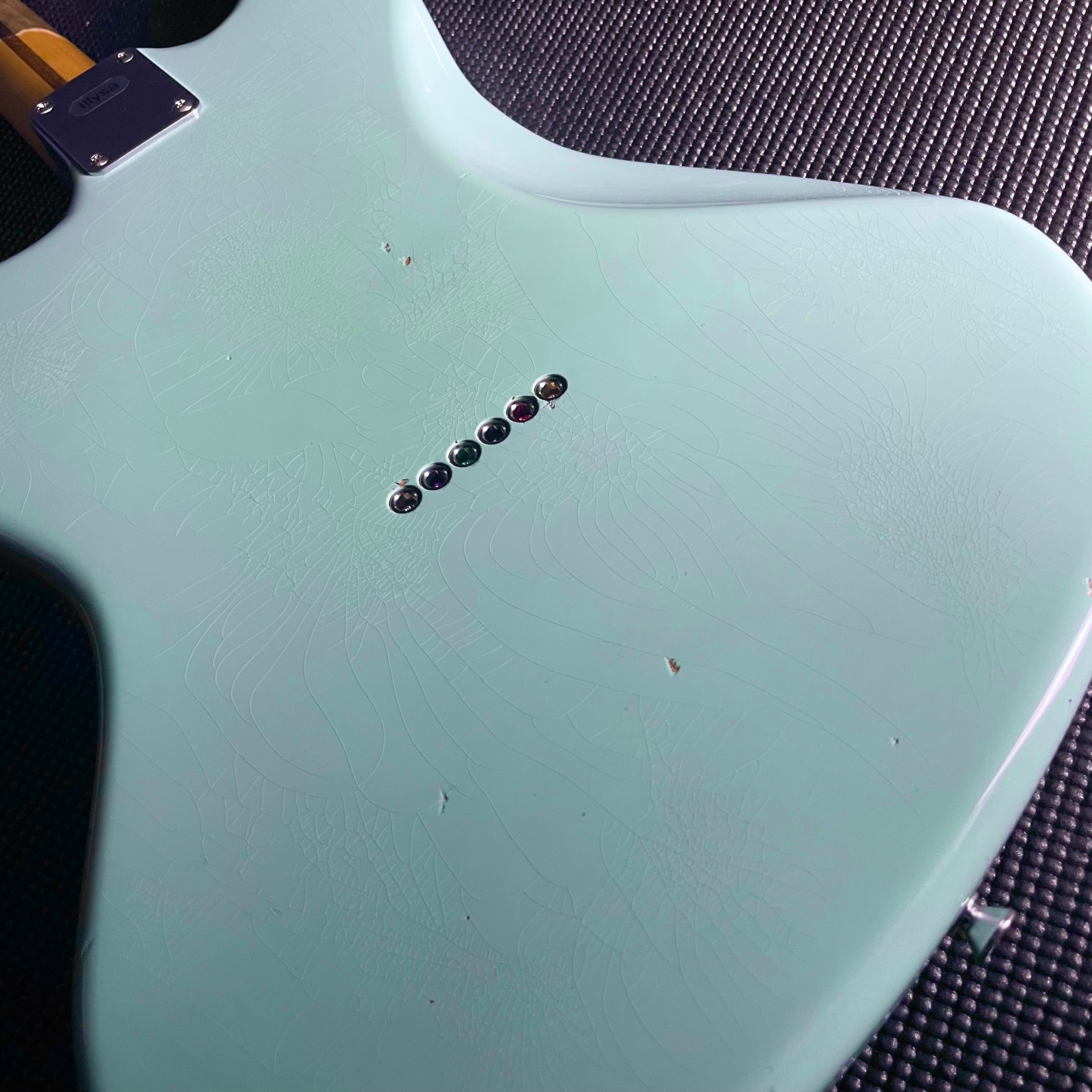 LsL Instruments "Illysa" Silverlake HH, Rosewood, 22-Fret- Sonic Blue (7lbs 8oz) - Metronome Music Inc.