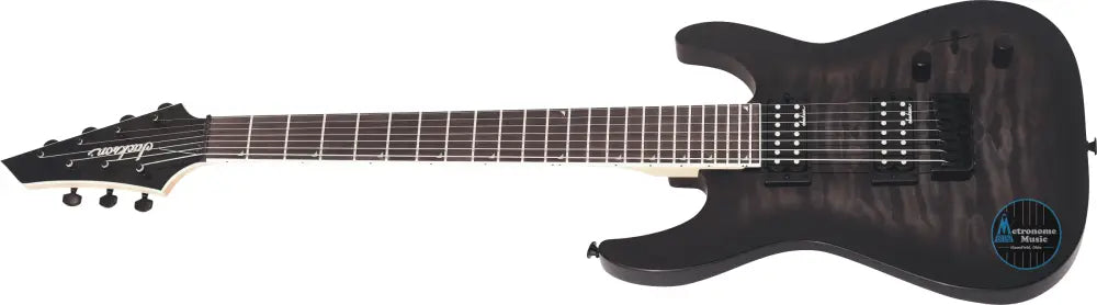 Jackson JS Series Dinky Arch Top JS22Q-7 DKA HT, Amaranth Fingerboard, Transparent Black Burst - Metronome Music Inc.