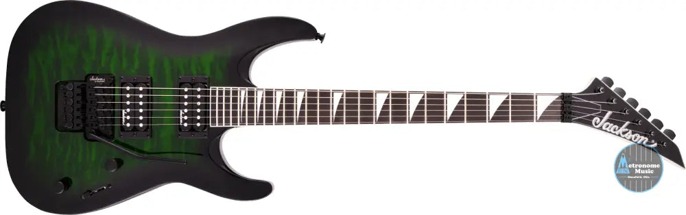 Jackson JS Series Dinky Arch Top JS32Q DKA, Amaranth - Transparent Green Burst - Metronome Music Inc.