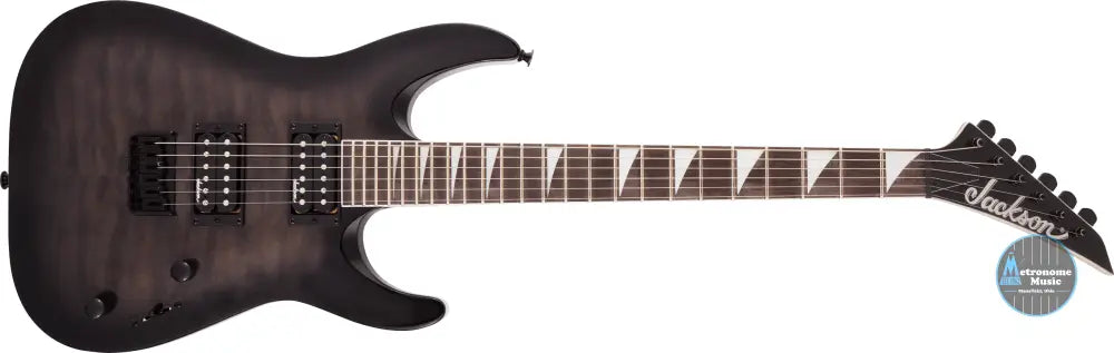 Jackson JS Series Dinky Arch Top JS32Q DKA HT, Amaranth Fingerboard, Transparent Black Burst - Metronome Music Inc.