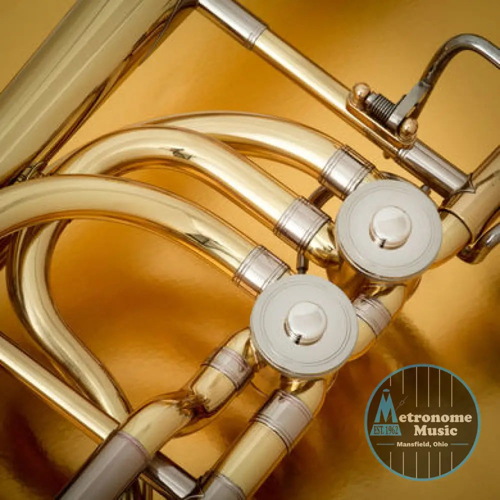 John Packer JP232 Bb/F Bass Trombone w/Case, Gold Lacquer (Special Order) - Metronome Music Inc.
