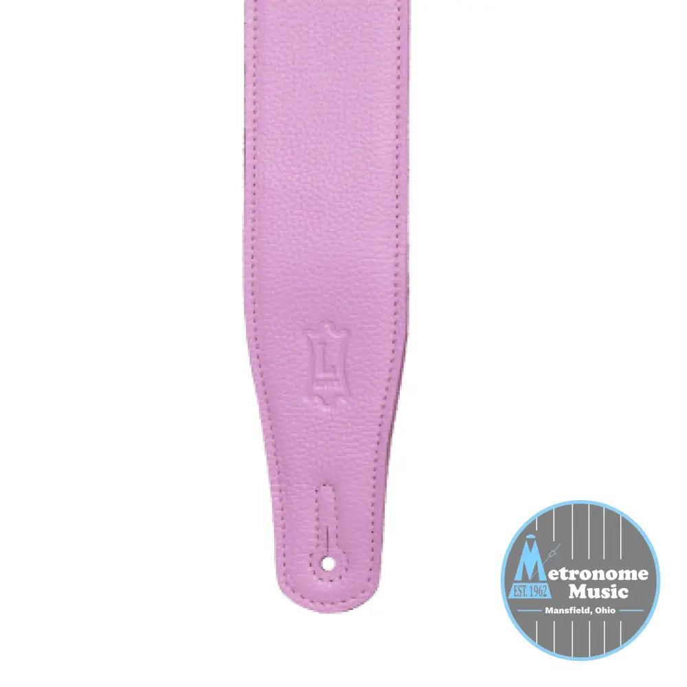 Levy's M26GFP-PNK 2.5" Leather Strap Pink - Metronome Music Inc.