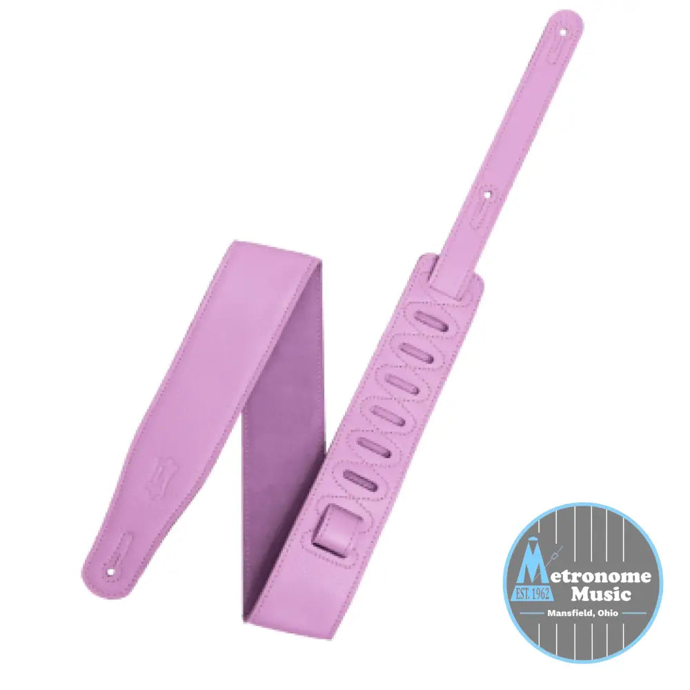 Levy's M26GFP-PNK 2.5" Leather Strap Pink - Metronome Music Inc.