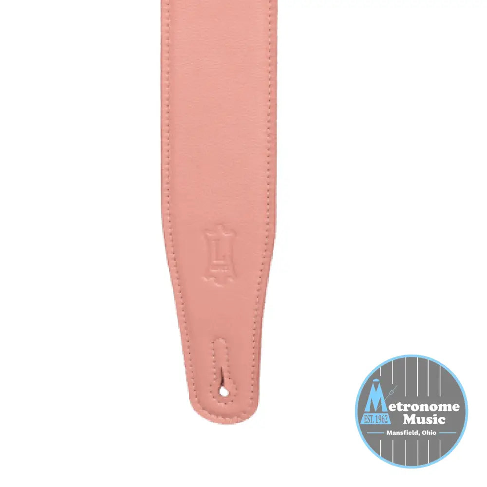 Levy's M26GFP-SLM 2.5" Leather Strap Salmon - Metronome Music Inc.