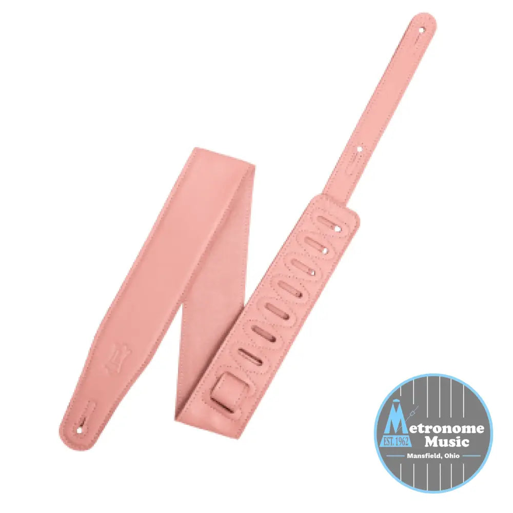 Levy's M26GFP-SLM 2.5" Leather Strap Salmon - Metronome Music Inc.