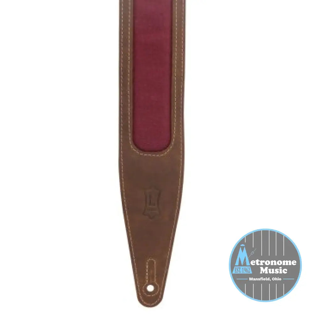 Levy's M317TRI-BRN-BRG Crazy Horse Leather Strap - Metronome Music Inc.