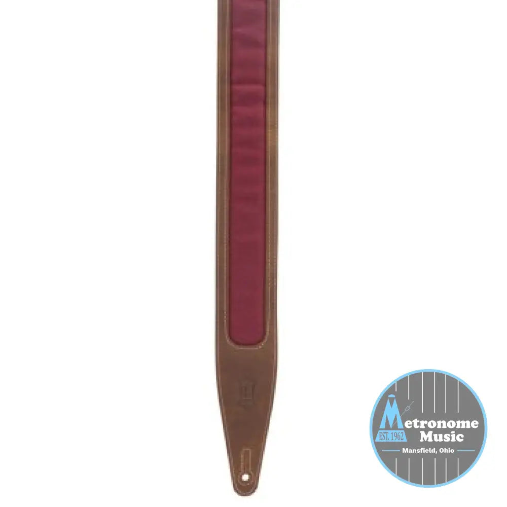 Levy's M317TRI-BRN-BRG Crazy Horse Leather Strap - Metronome Music Inc.