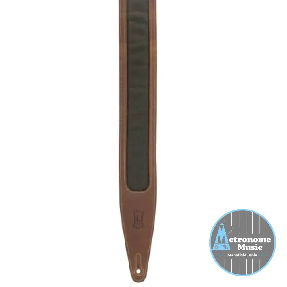 Levy's M317TRI-BRN-GRN Crazy Horse Leather Strap - Metronome Music Inc.