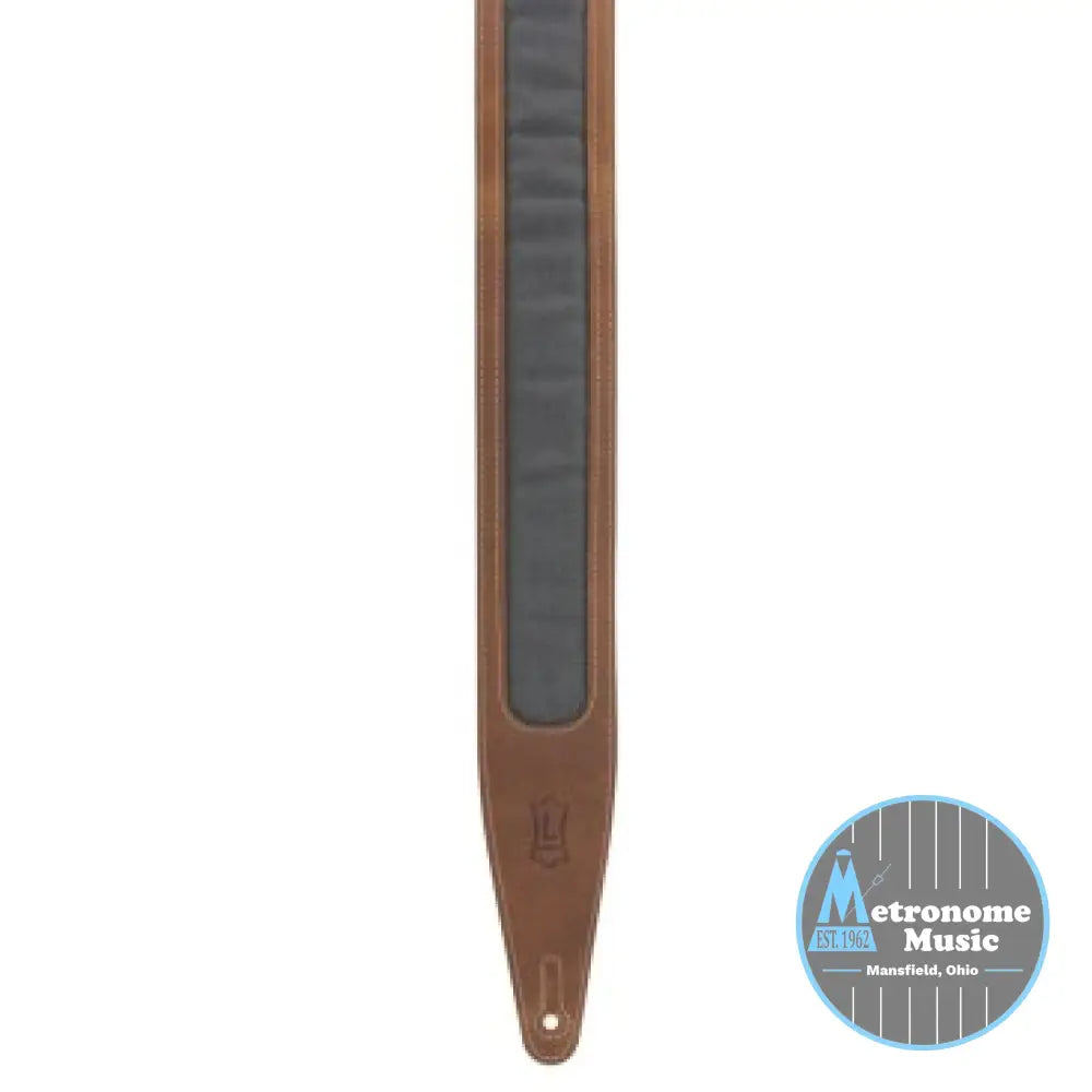 Levy's M317TRI-BRN-GRY Crazy Horse Leather Strap - Metronome Music Inc.