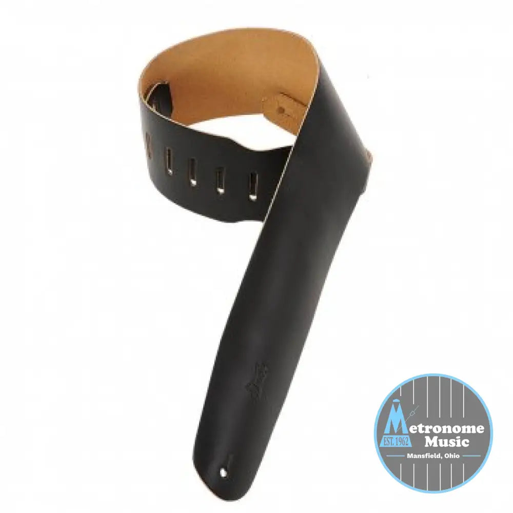 Levy's M4-BLK 3.5" Leather Bass Strap - Metronome Music Inc.