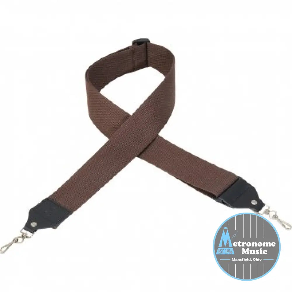Levy's MC10-BRN Brown Cotton Banjo Strap - Metronome Music Inc.