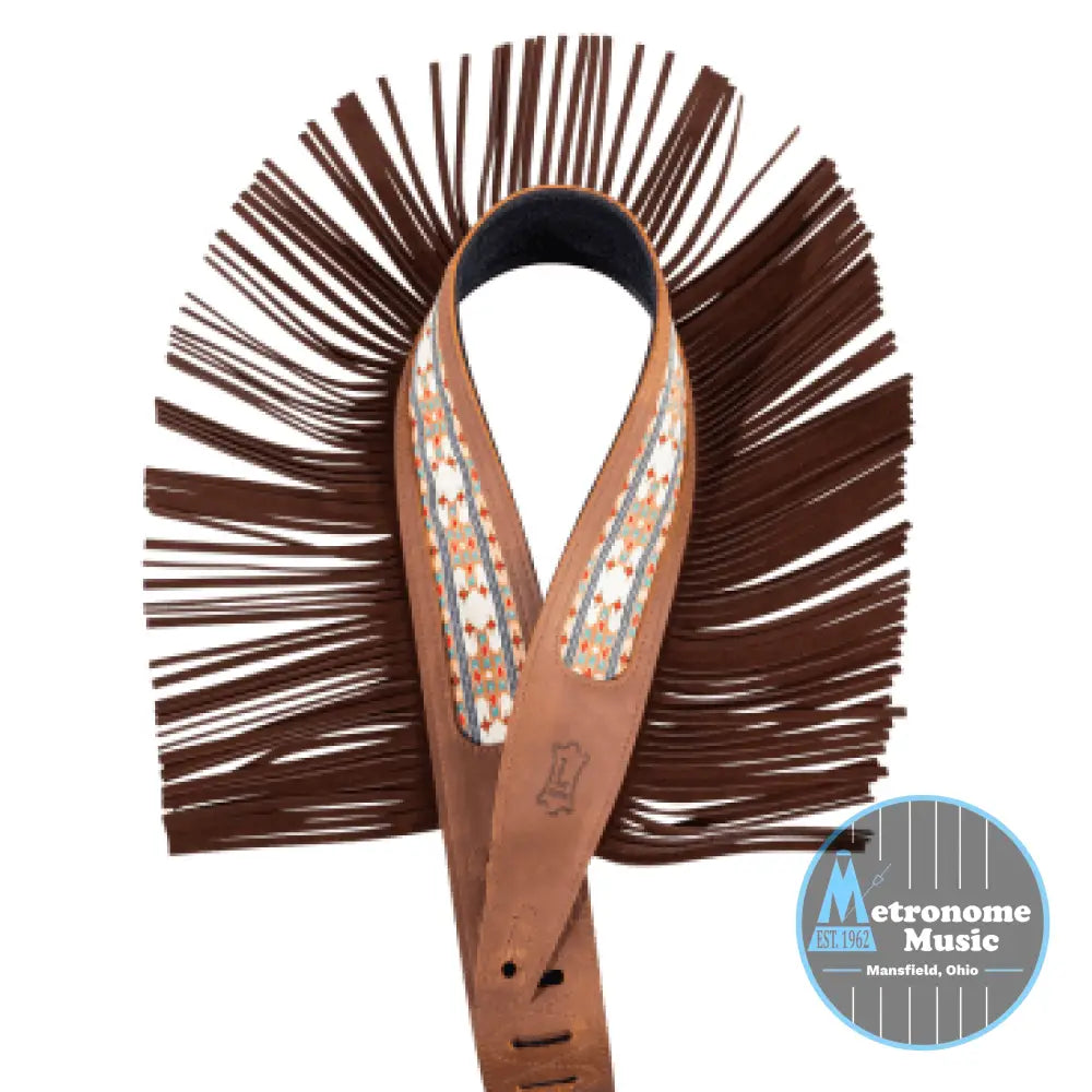 Levy's MG317BOI-BRN 2.5" Wide Crazy Horse Leather Strap - Metronome Music Inc.