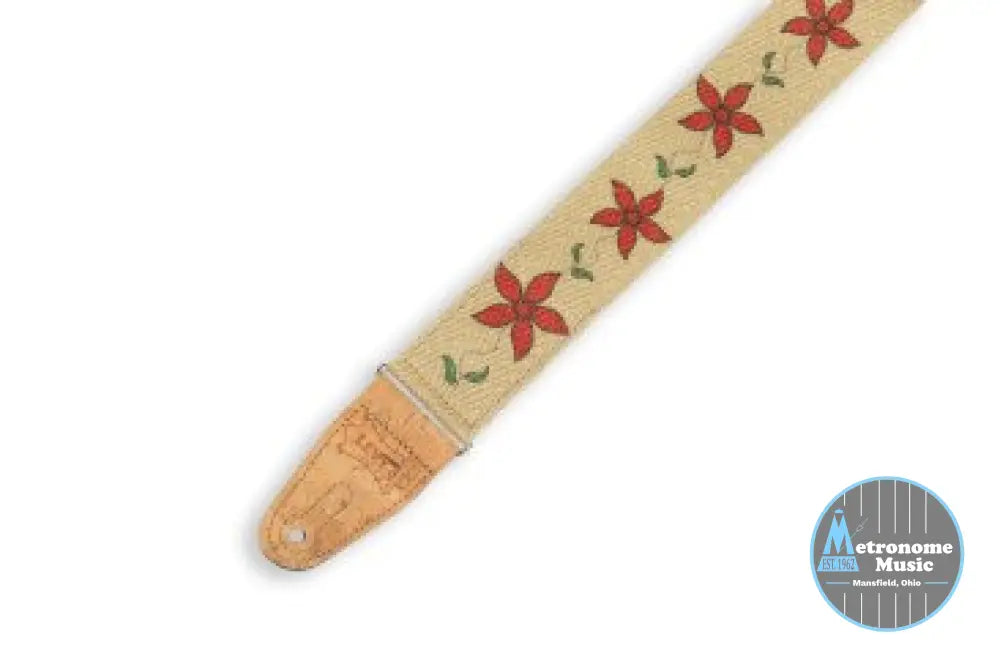 Levy's MH8P-012 Hemp Flowering Guitar Strap - Metronome Music Inc.