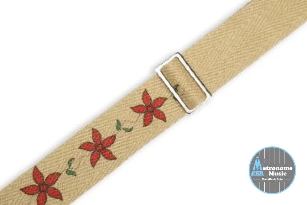 Levy's MH8P-012 Hemp Flowering Guitar Strap - Metronome Music Inc.