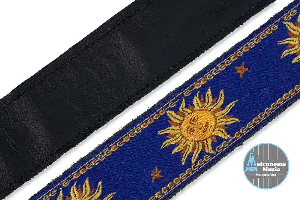 Levy's MPJG-SUN-BLU guitar strap - Metronome Music Inc.