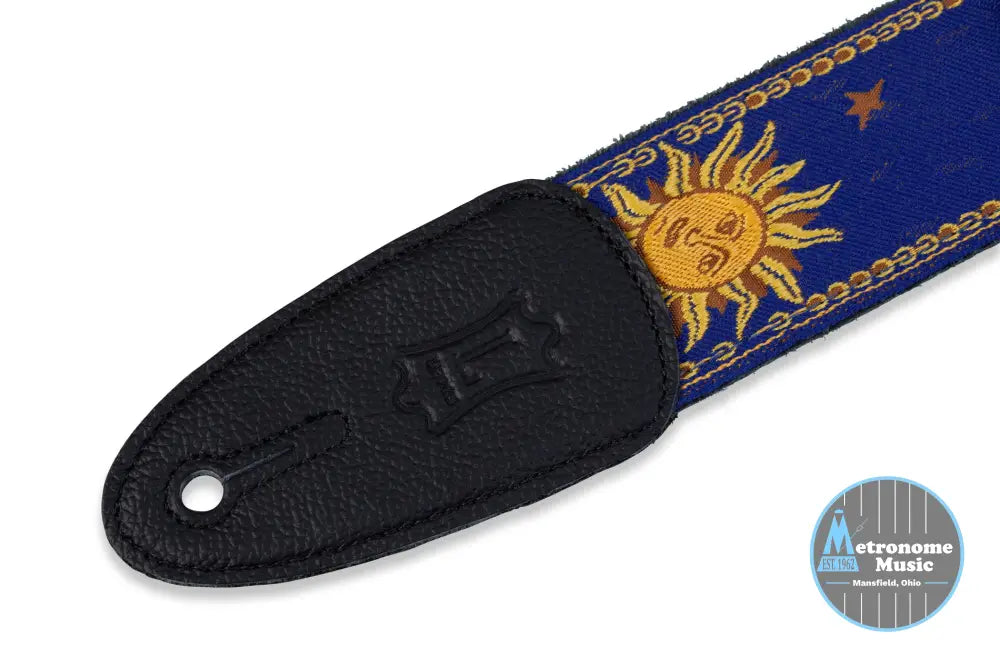 Levy's MPJG-SUN-BLU guitar strap - Metronome Music Inc.
