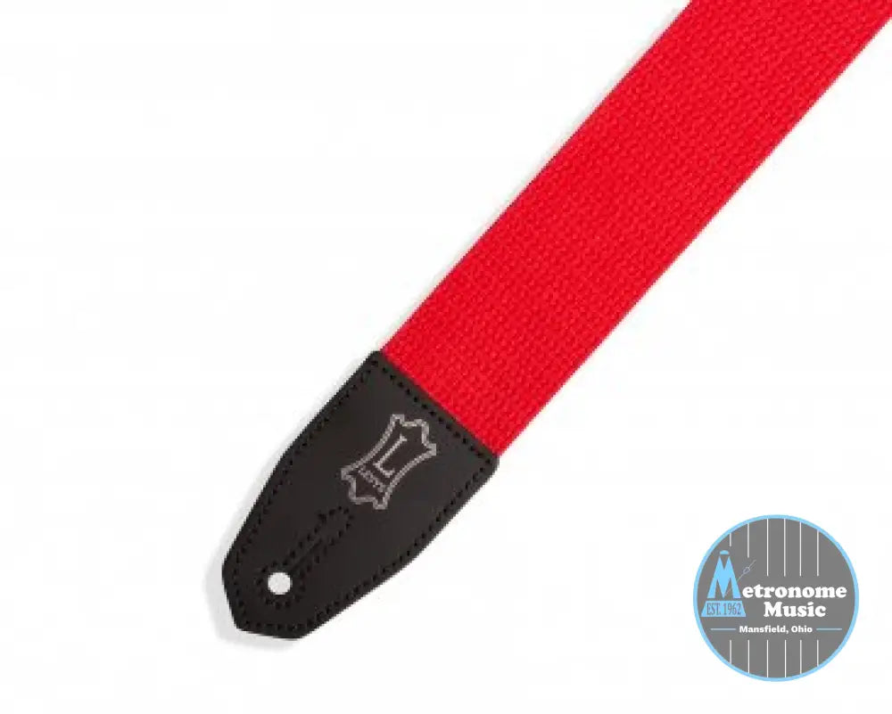 Levy's MRHC-RED 2" Right Height Guitar Strap - Metronome Music Inc.