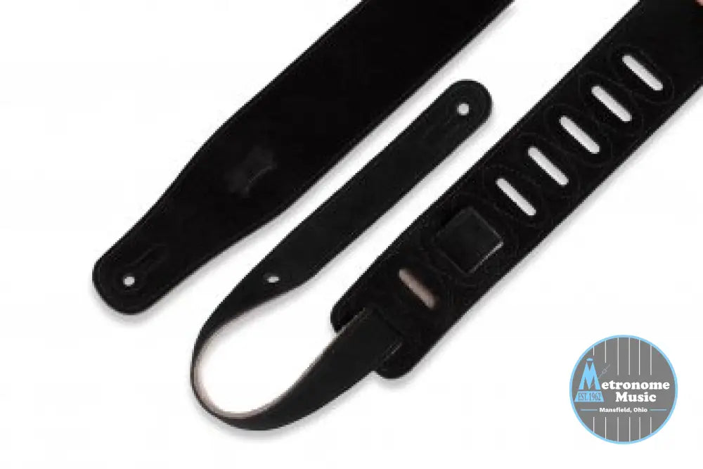 Levy's MS26-BLK 2.5" Suede Leather Strap - Metronome Music Inc.