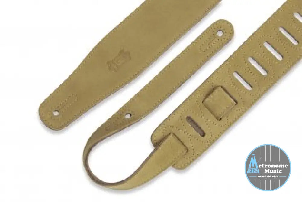Levy's MS26-TAN 2.5" Suede Leather Strap - Metronome Music Inc.