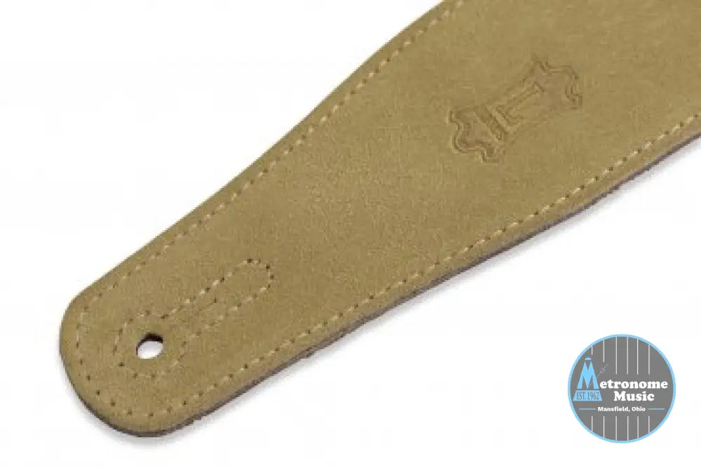 Levy's MS26-TAN 2.5" Suede Leather Strap - Metronome Music Inc.