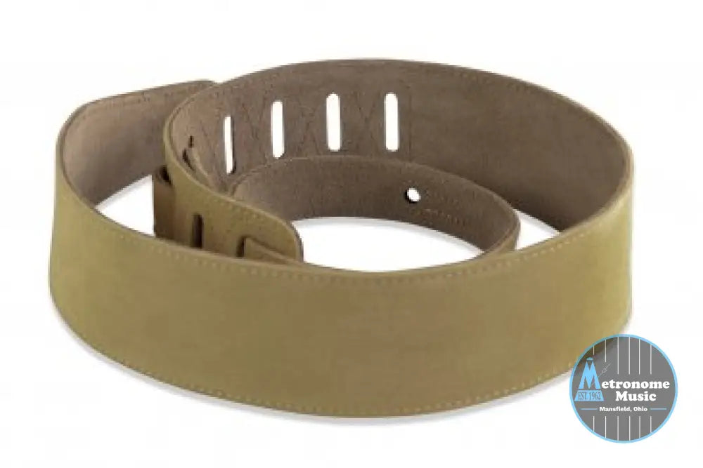 Levy's MS26-TAN 2.5" Suede Leather Strap - Metronome Music Inc.