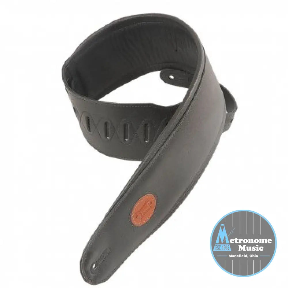 Levy's MSS2-4-BLK 4.5" Garment Leather Bass Strap - Metronome Music Inc.