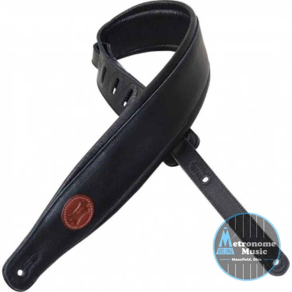 Levy's MSS2-BLK 3" Garment Leather Strap with Padding - Metronome Music Inc.