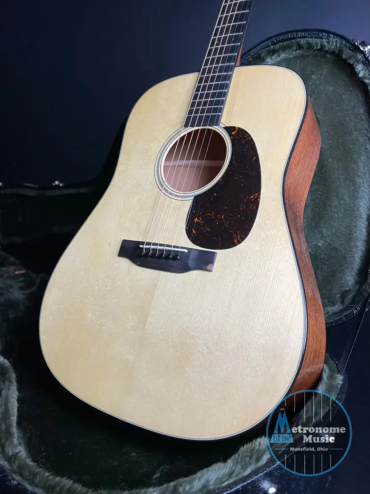 Martin Custom Shop D-18 w/Hardshell Case - Natural (2025) - Metronome Music Inc.