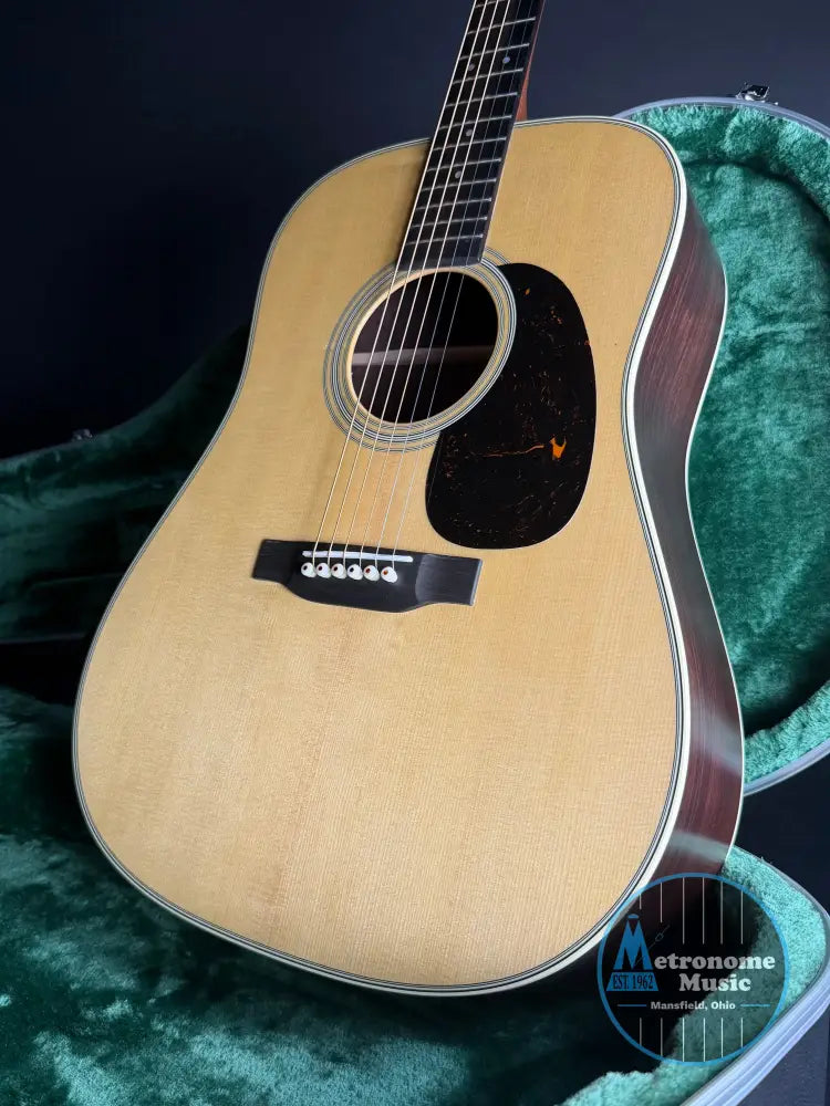 Martin D-28 Standard w/Hardshell Case - Satin Natural - Metronome Music Inc.