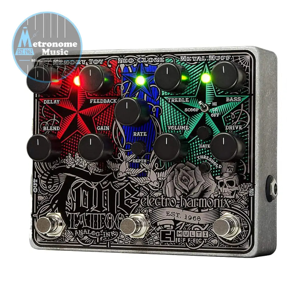 Electro-Harmonix Tone Tattoo Analog Multi-Effect - Metronome Music Inc.