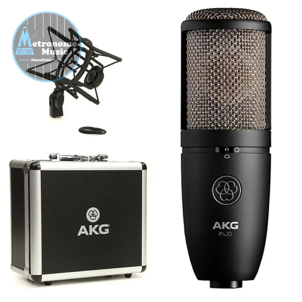 AKG P420- High-performance dual-capsule true condenser microphone - Metronome Music Inc.