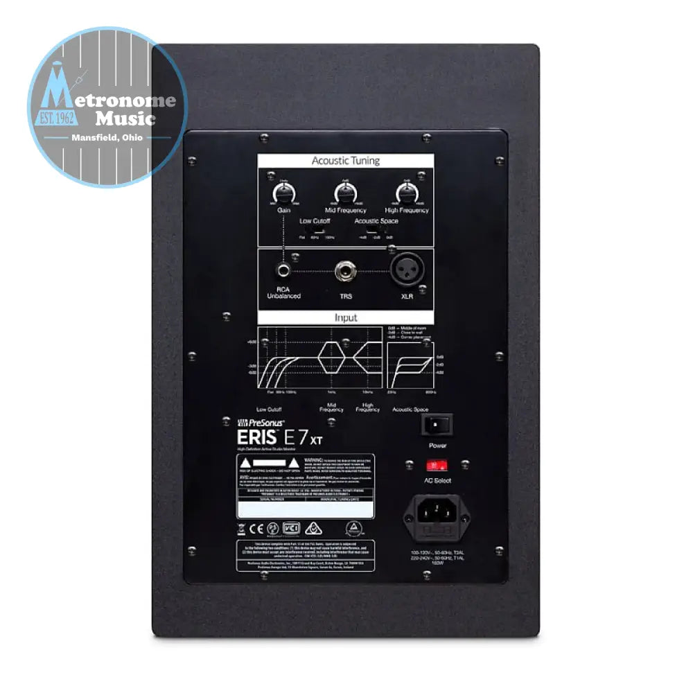 PreSonus Eris E7 XT- 2-Way Active Studio Monitor with Wave Guide - Metronome Music Inc.