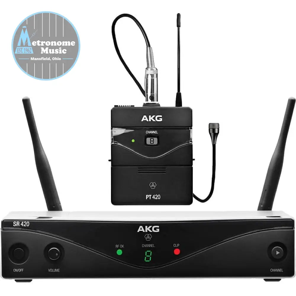 AKG Wireless Microphone System WMS420- Presenter Set - Metronome Music Inc.