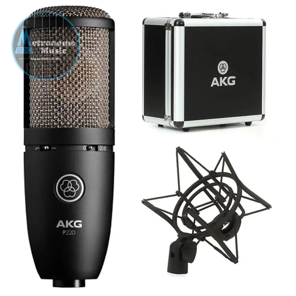 AKG P220- High-Performance Condenser Microphone - Metronome Music Inc.