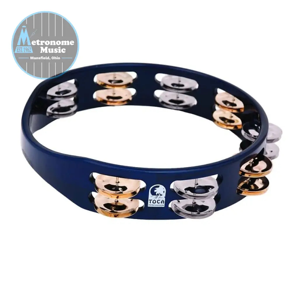Toca ColorSound Tambourine, 10” Blue - Metronome Music Inc.