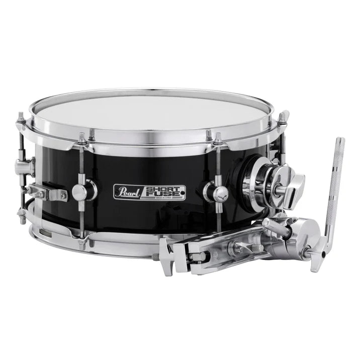 Pearl Short Fuse 10"x4.5" Snare w/Mount & Clamp Jet Black