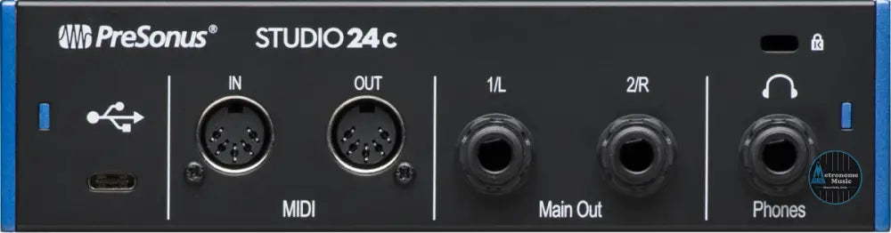 PreSonus Studio 24c, USB-C Compatible- Audio Interface - Metronome Music Inc.